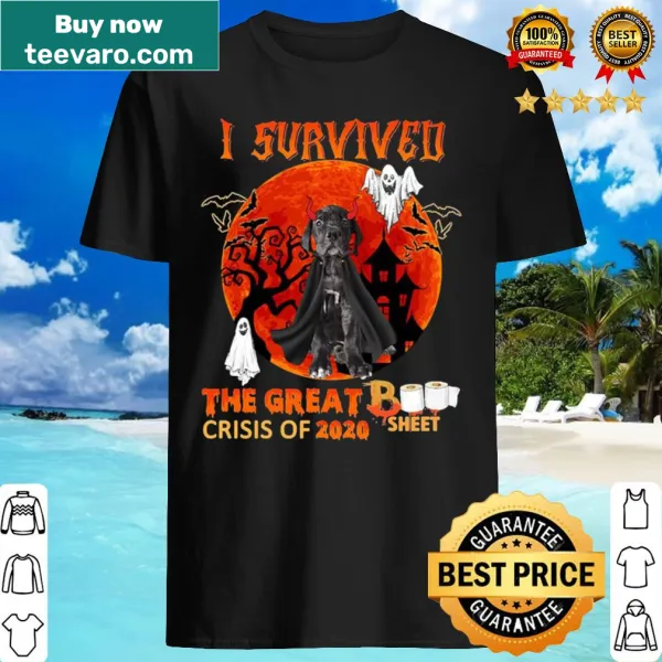 Halloween shirt featuring an illustration of an Olde English Bulldogge with humorous text.