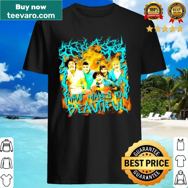 One Direction shirt featuring heavy metal-inspired typography