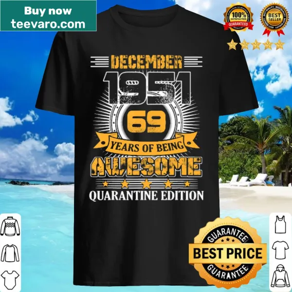 Vintage-style birthday shirt celebrating December 1951