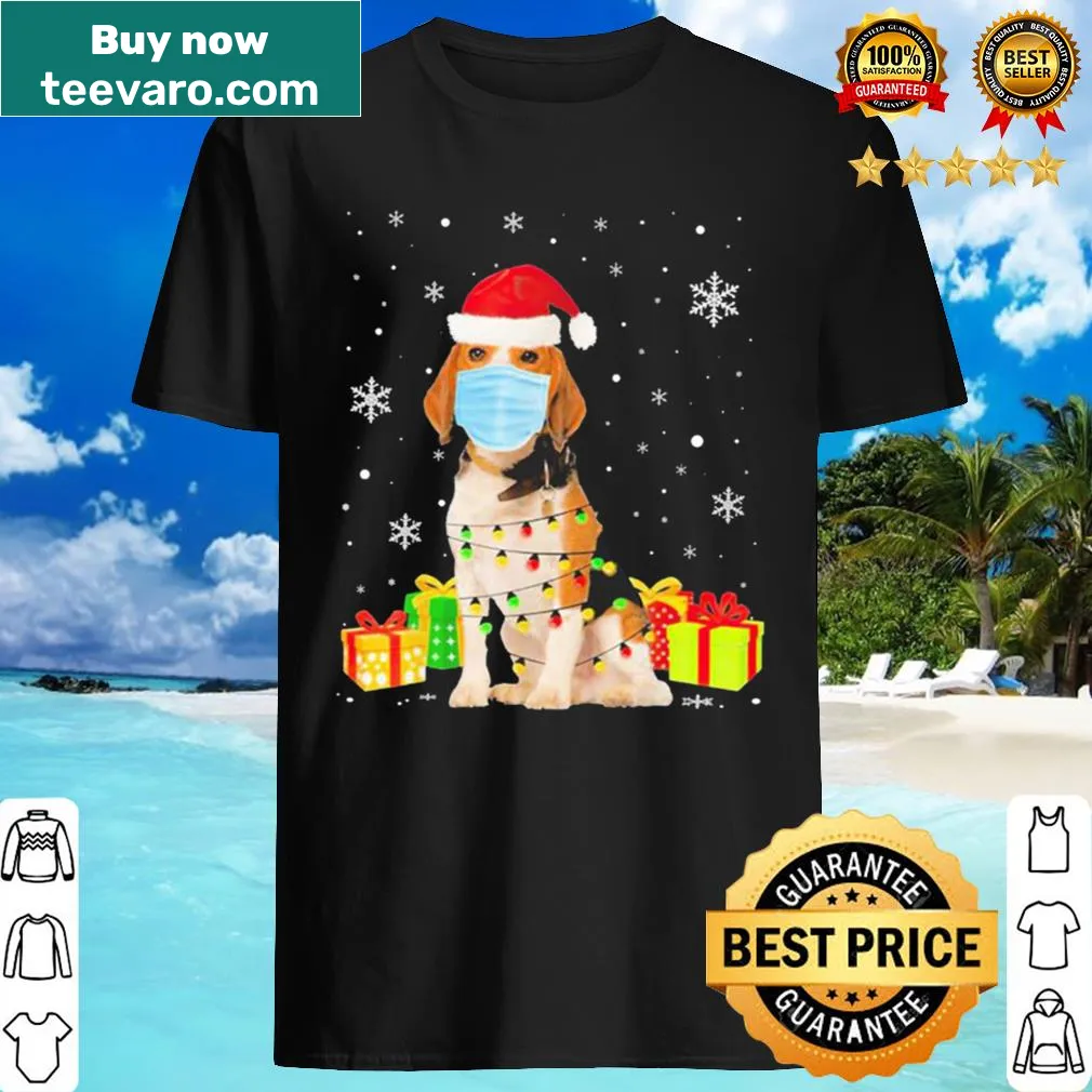 Sweatshirt with Santa Beagle illustration for Christmas