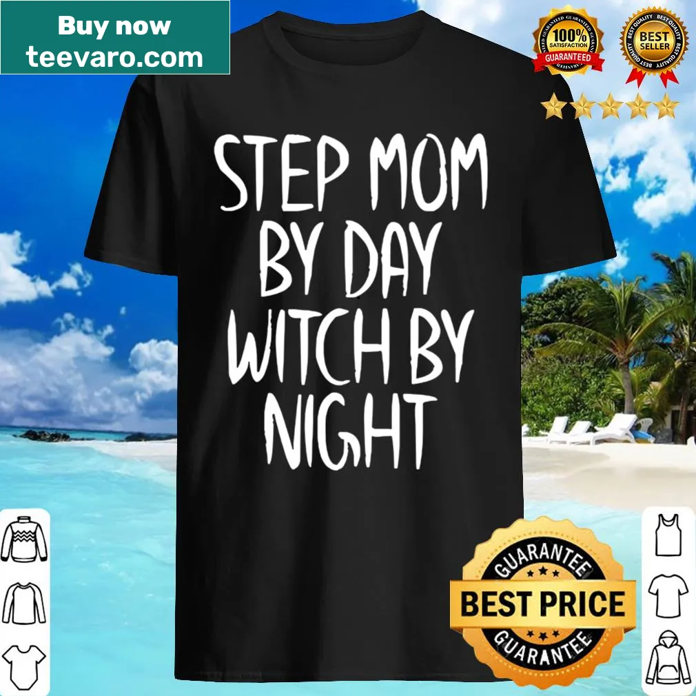 Witty Halloween shirt for stepmoms featuring witch theme