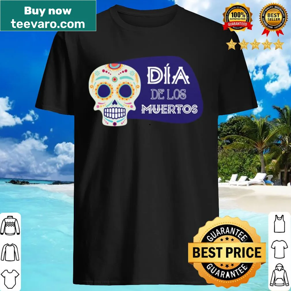 Sugar skull design t-shirt for Dia De Los Muertos celebration