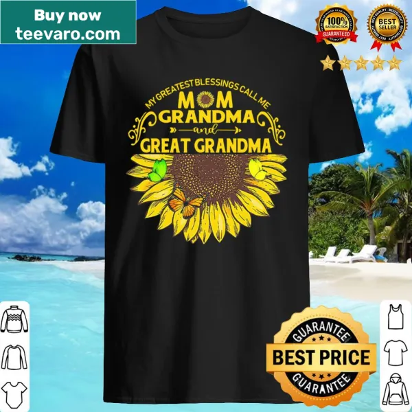 Heartwarming shirt celebrating being a mother and grandmother.