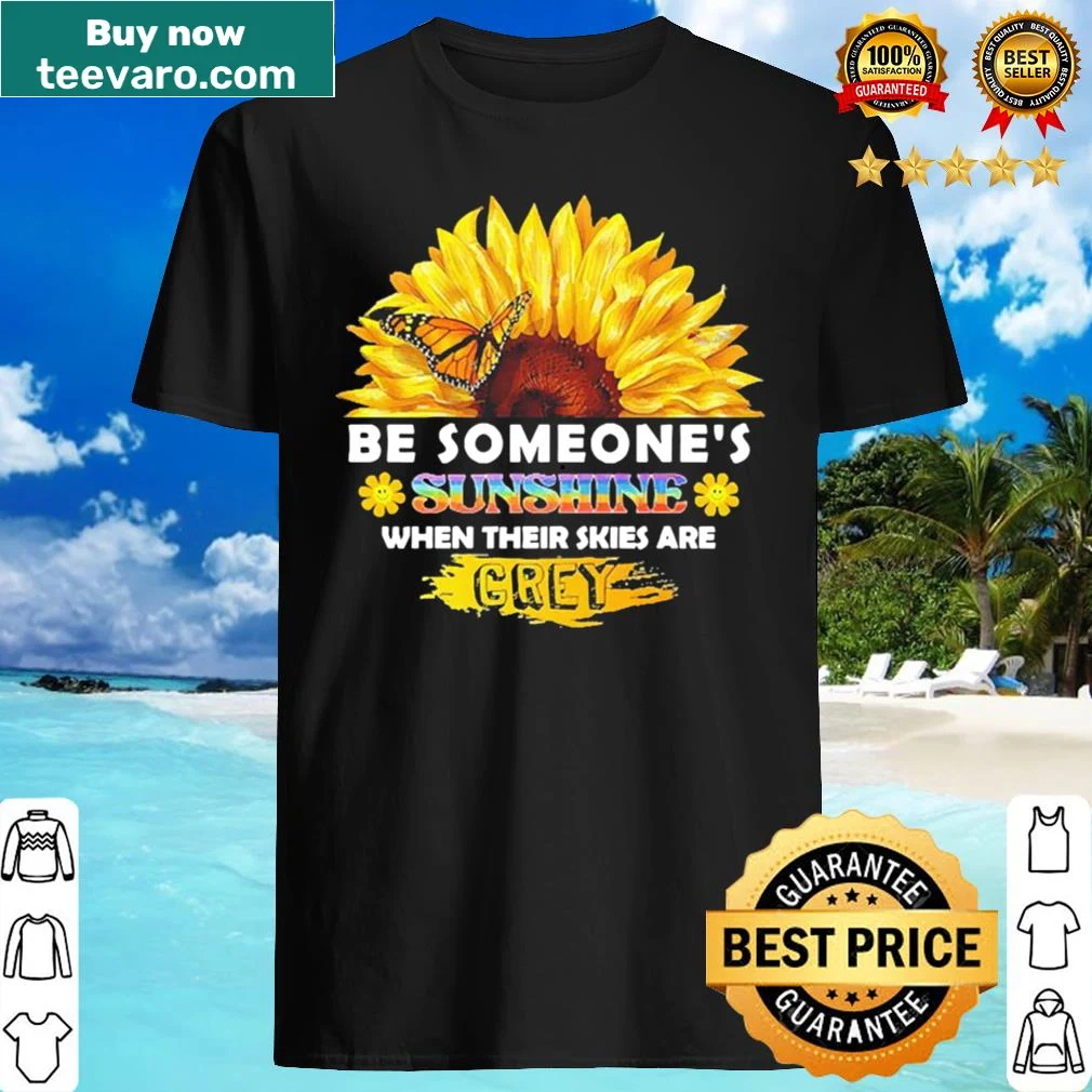 Uplifting T-shirt with a sunflower illustration and positive message