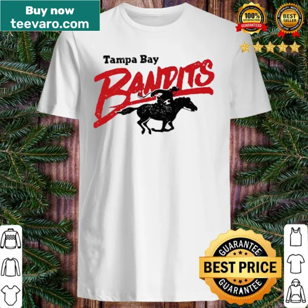 Vintage Tampa Bay Bandits shirt with a distressed design.