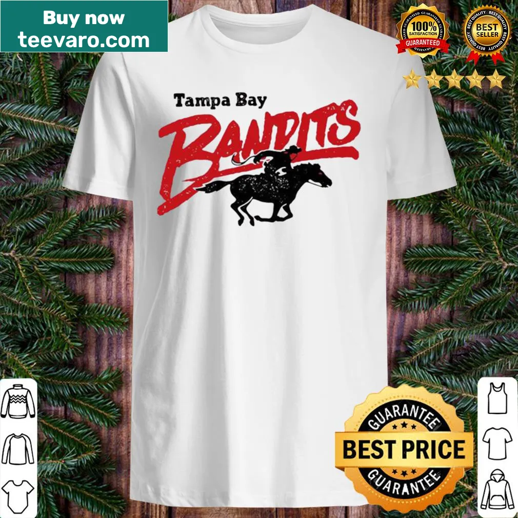 Vintage Tampa Bay Bandits shirt with a distressed design.