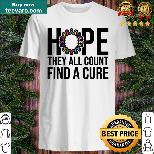 Cancer awareness T-shirt with the message 'They all count' in bold text