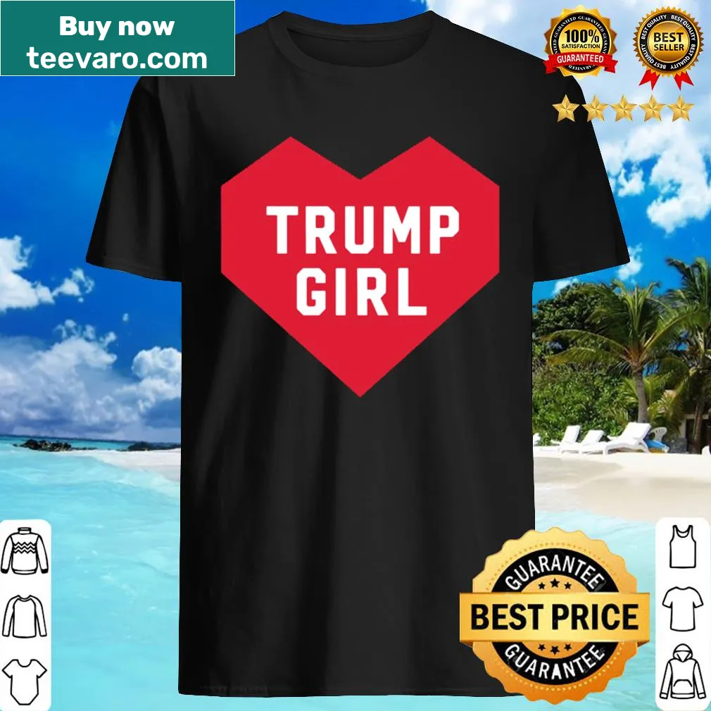 Heart graphic with the text 'I Love Trump' designed for women supporters.