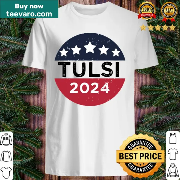Patriotic shirt with Tulsi Gabbard's name and American flag design