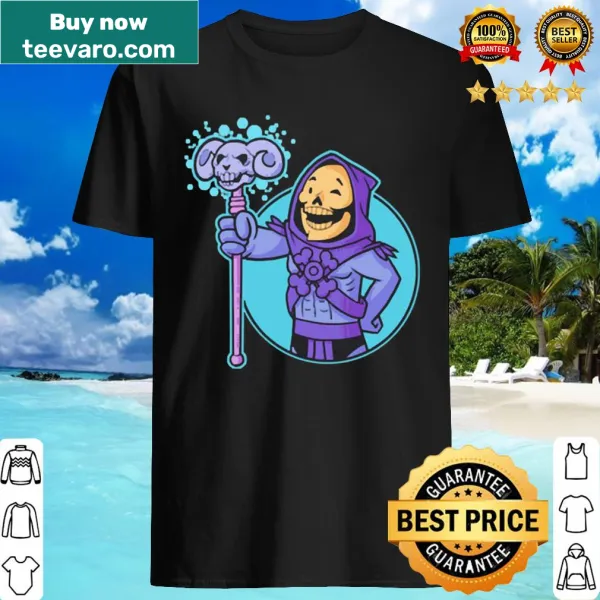 Bold skeleton graphic inspired by the Vault universe on a casual shirt