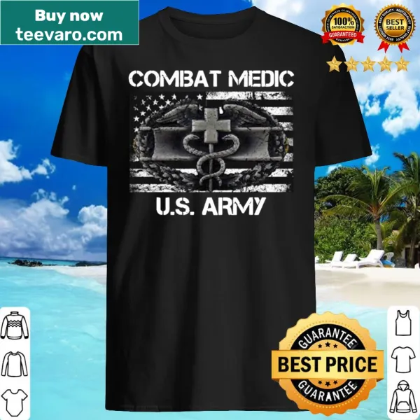 Veteran shirt honoring Army combat medics with vintage design
