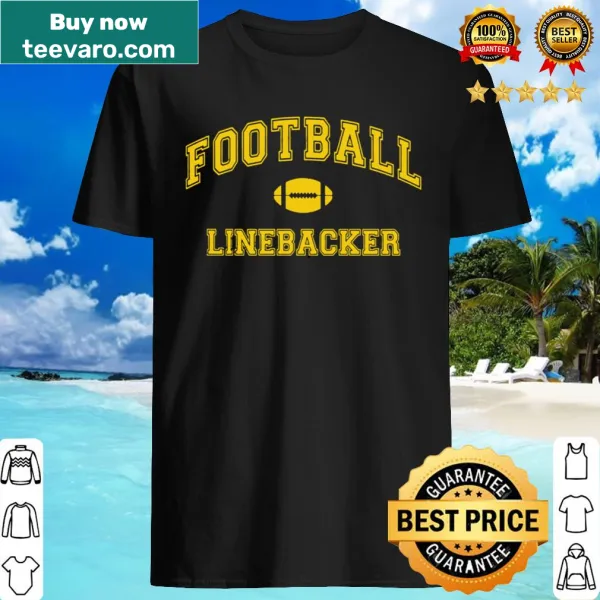Vintage distressed pullover shirt celebrating football linebackers