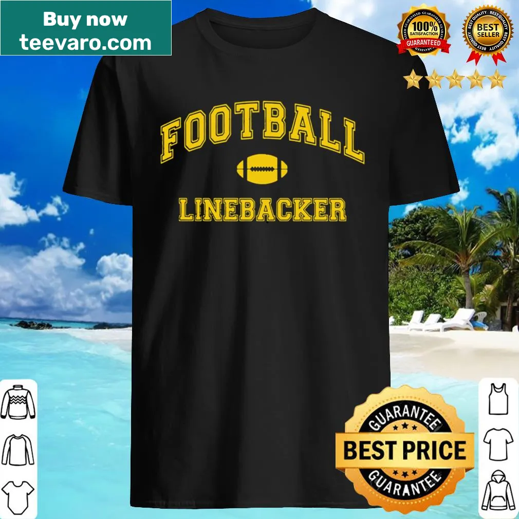 Vintage distressed pullover shirt celebrating football linebackers