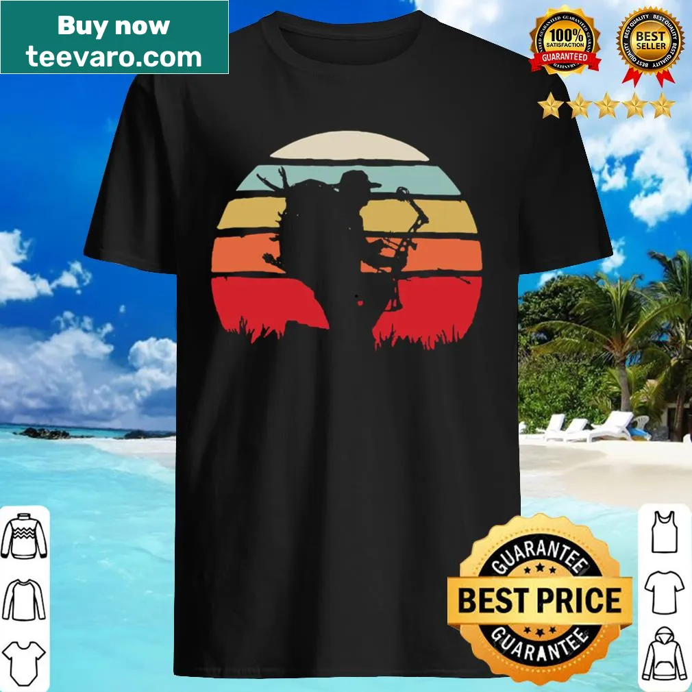 Vintage bow hunting T-shirt with retro archery graphic