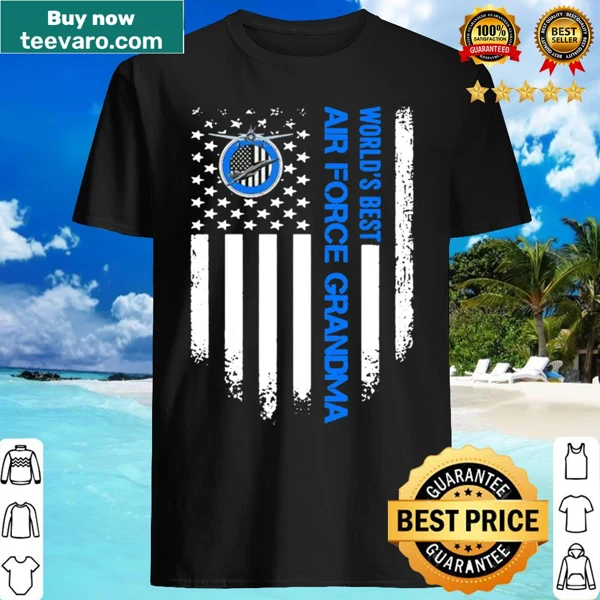Vintage Air Force grandma t-shirt with American flag design