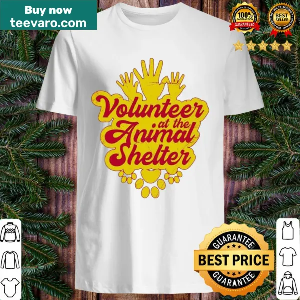 Shirt featuring a message about volunteering at the animal shelter