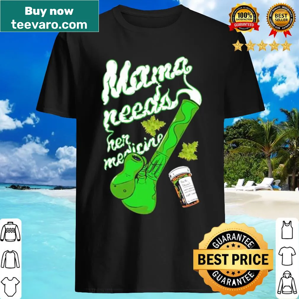 Funny T-shirt for cannabis-loving moms with a humorous message