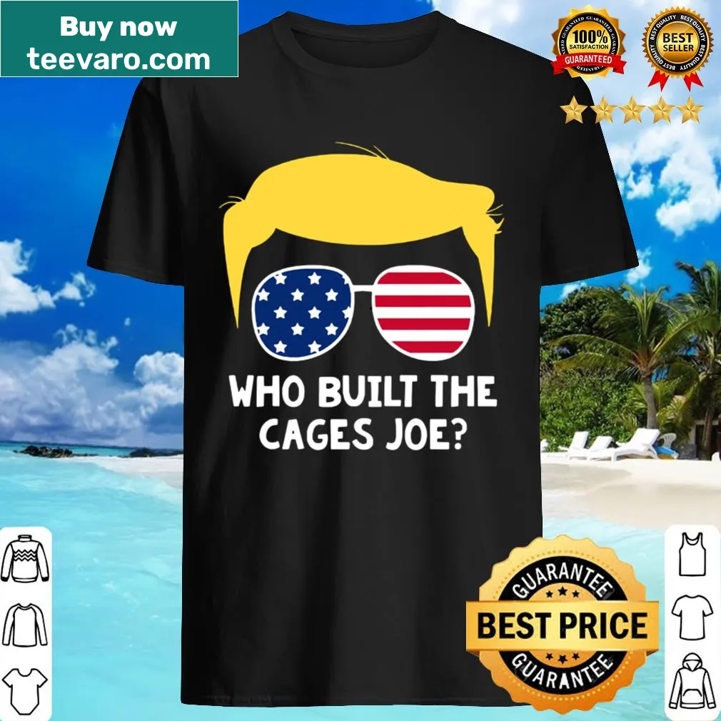 Patriotic shirt with text and sunglasses graphic expressing a political message