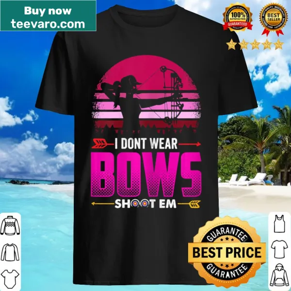 Illustrated T-shirt featuring a lady archer with bow and arrow