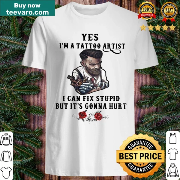 Bold statement T-shirt for tattoo artists with humorous design
