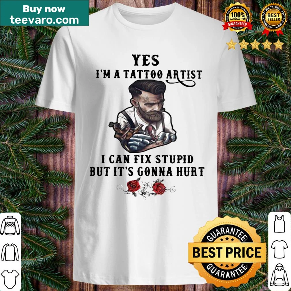 Bold statement T-shirt for tattoo artists with humorous design