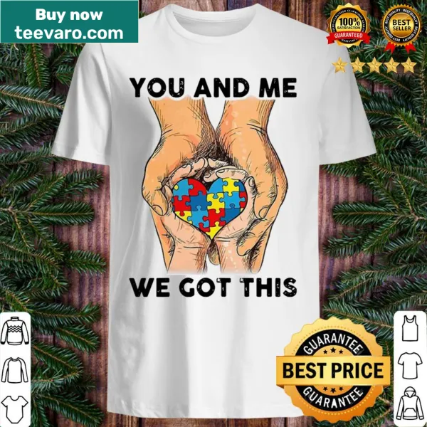 A shirt featuring a heartwarming message about autism support.
