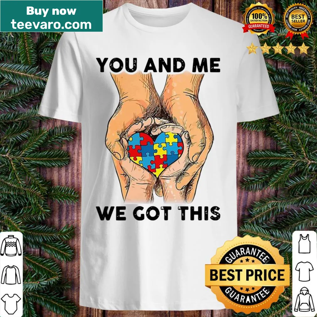 A shirt featuring a heartwarming message about autism support.
