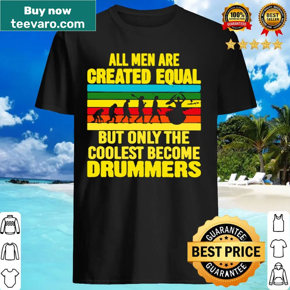 Drumming-themed shirt with the phrase celebrating drummers