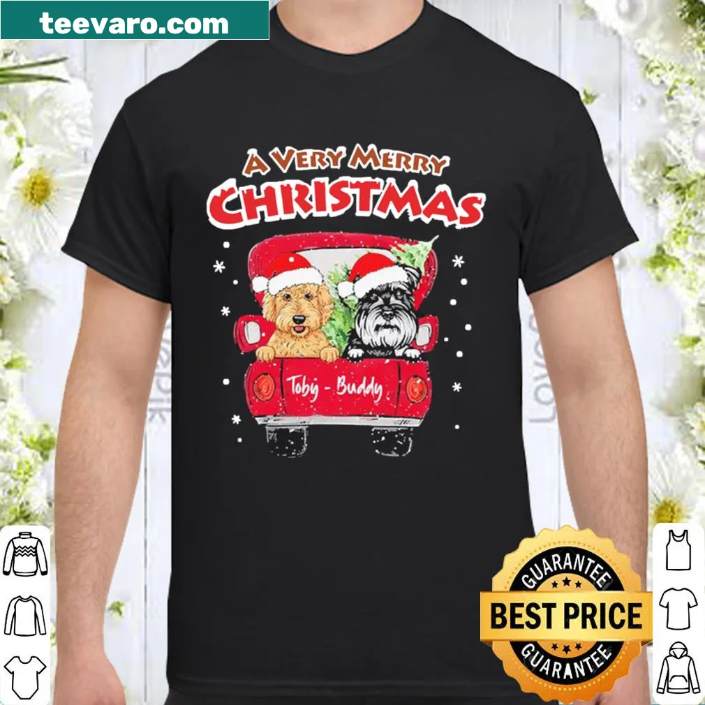 Sentimental Christmas shirt with the phrase 'A very Merry Christmas Toby-Buddy'