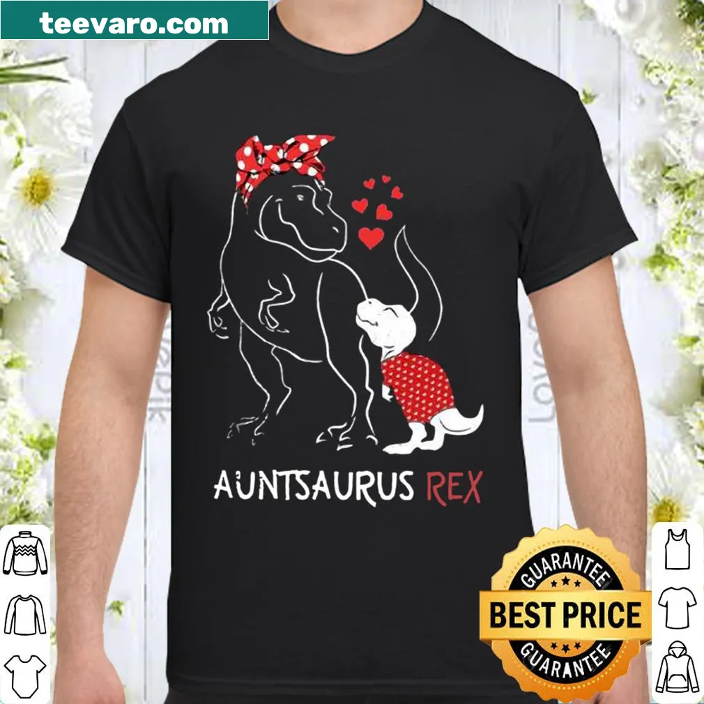 Auntasaurus Rex shirt with cute dinosaur illustration