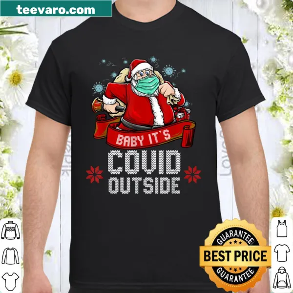 Humorous holiday shirt with pandemic-themed text