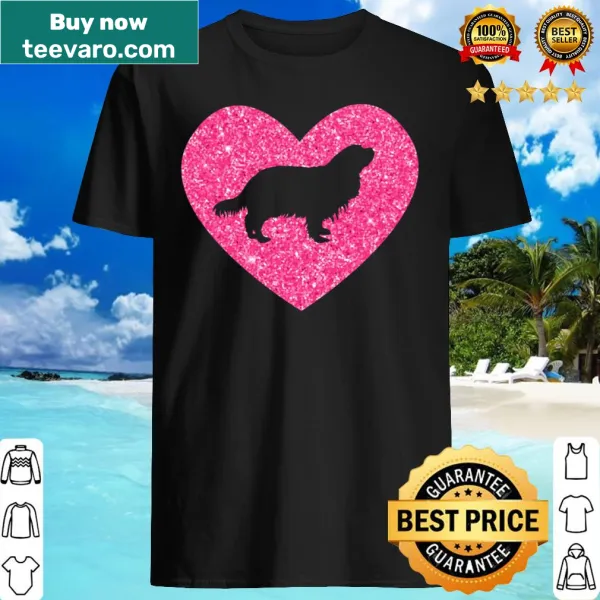 Adorable Cavalier King Charles Spaniel graphic t-shirt design.