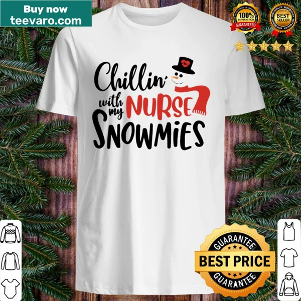 Cute Christmas shirt featuring snowmen and a nurse theme.