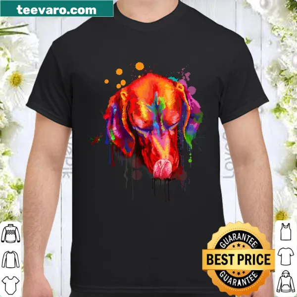 Adorable shirt featuring cute Vizsla dog art design