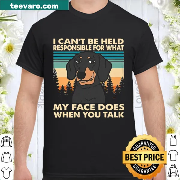 Vintage distressed Dachshund graphic with humorous phrase