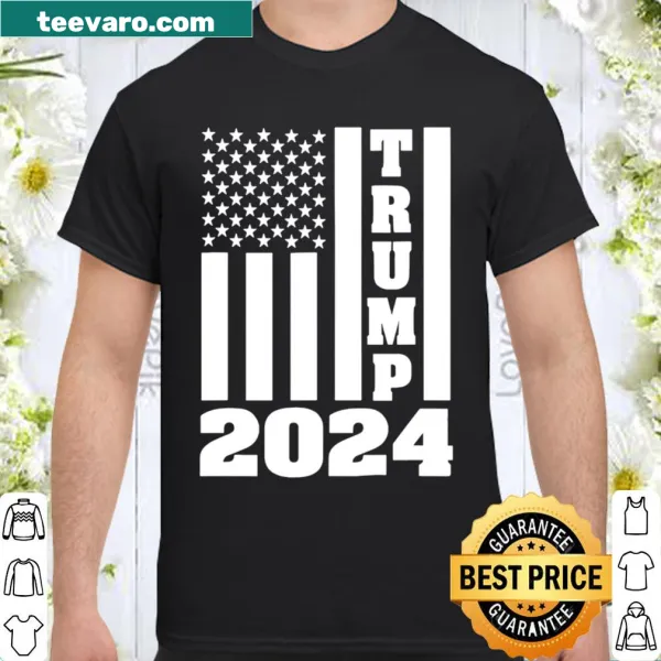 American flag themed shirt with 2024 text
