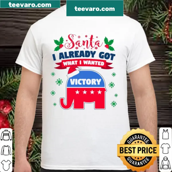 Funny Santa Trump shirt with political message for Christmas