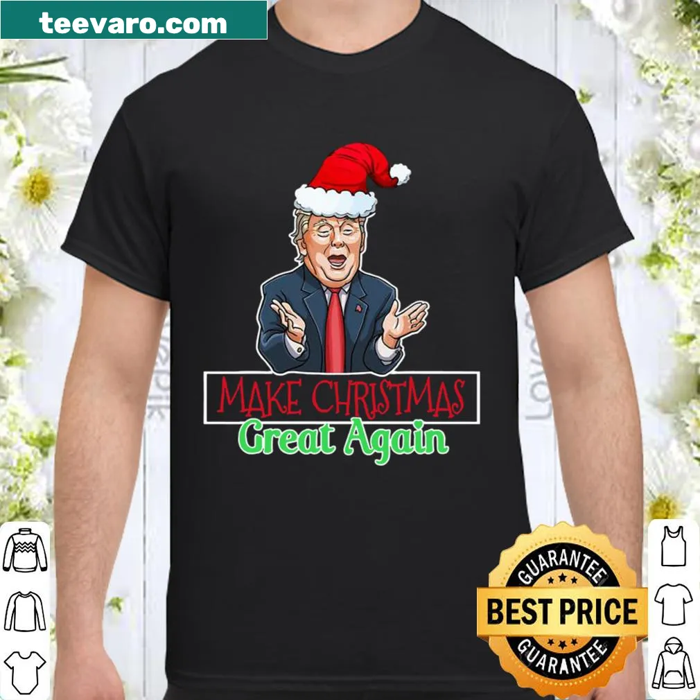 Santa Claus with a political twist, saying Make Christmas Great Again.
