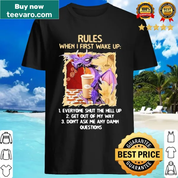 Bold typography design featuring dragon-themed morning command