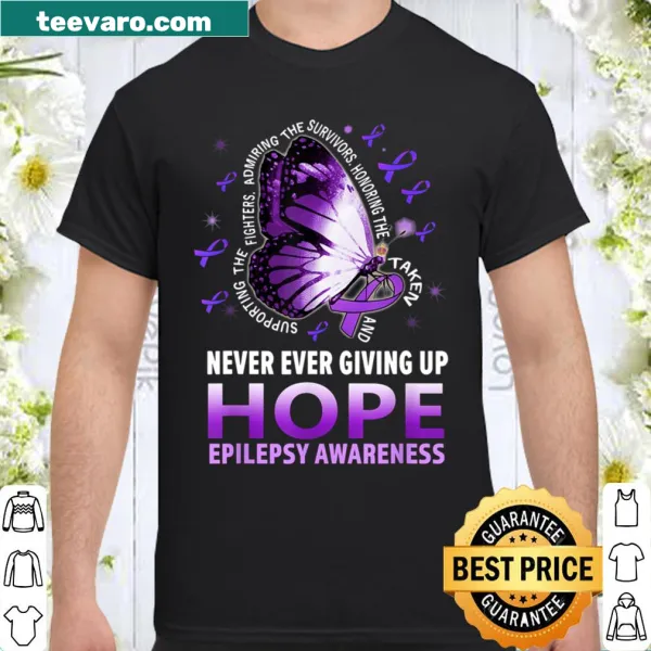 Butterfly shirt for epilepsy awareness and support