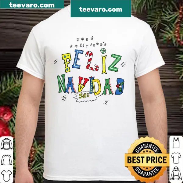 Whimsical 'Feliz Navidad' Christmas shirt with playful design