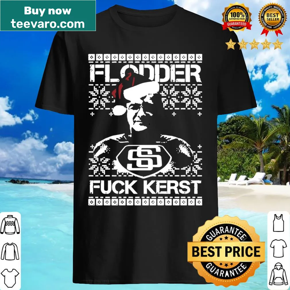 Funny ugly Christmas shirt with bold text and festive theme