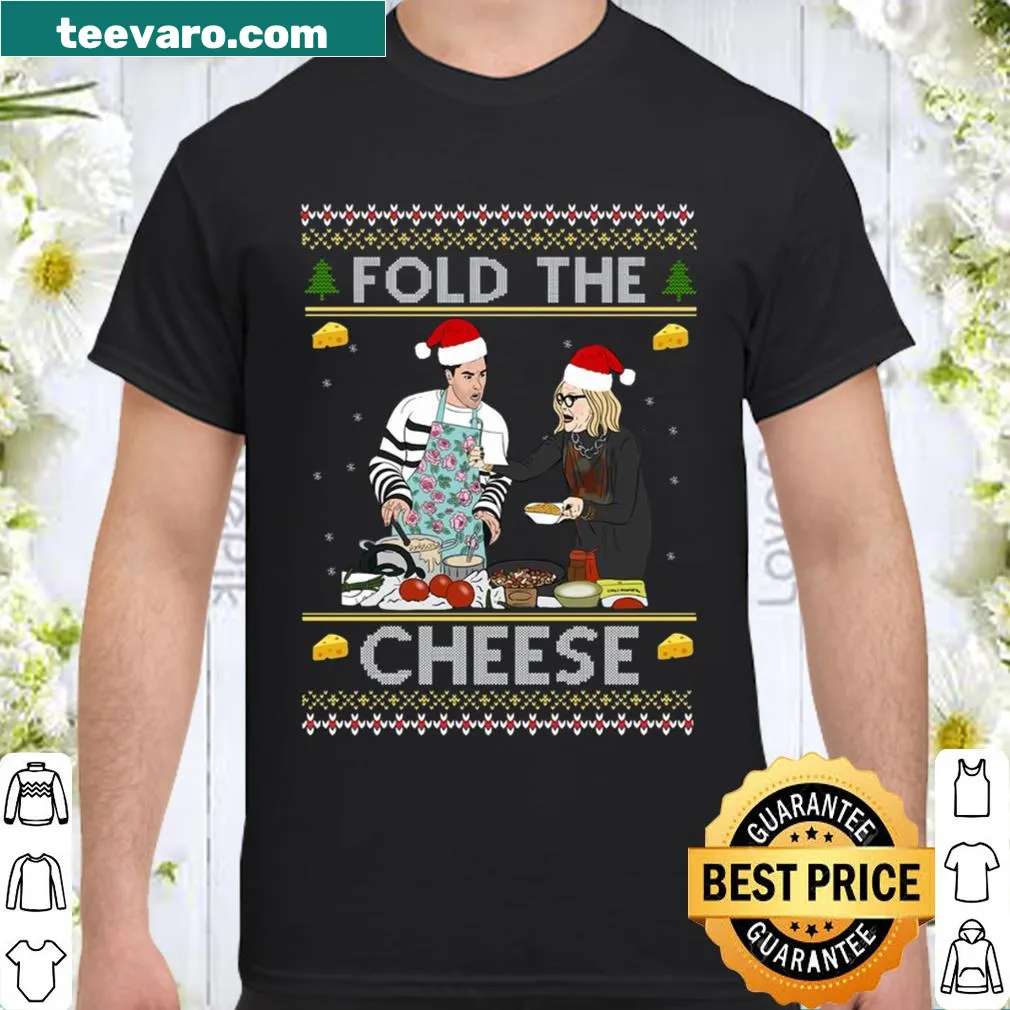 Christmas shirt with the phrase 'Fold The Cheese' for food lovers