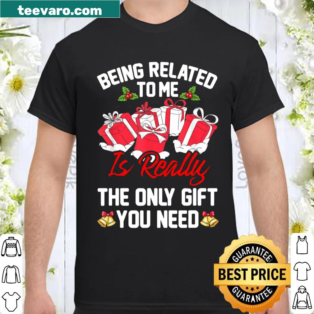 Funny Christmas family pajama shirt celebrating family relationships.