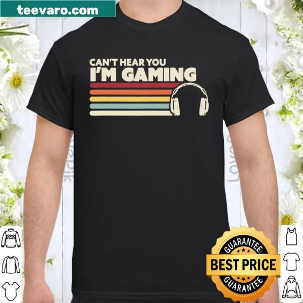Funny gamer shirt with bold text about gaming focus