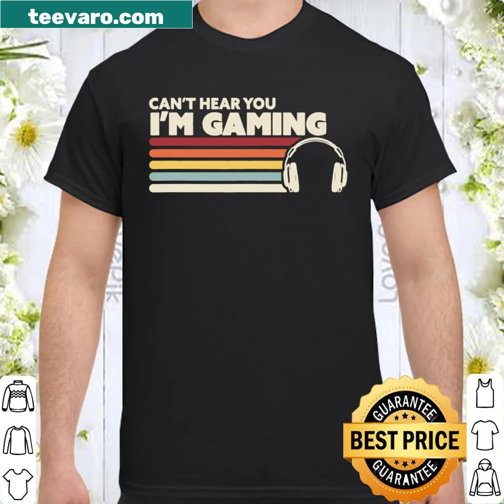 Funny gamer shirt with bold text about gaming focus
