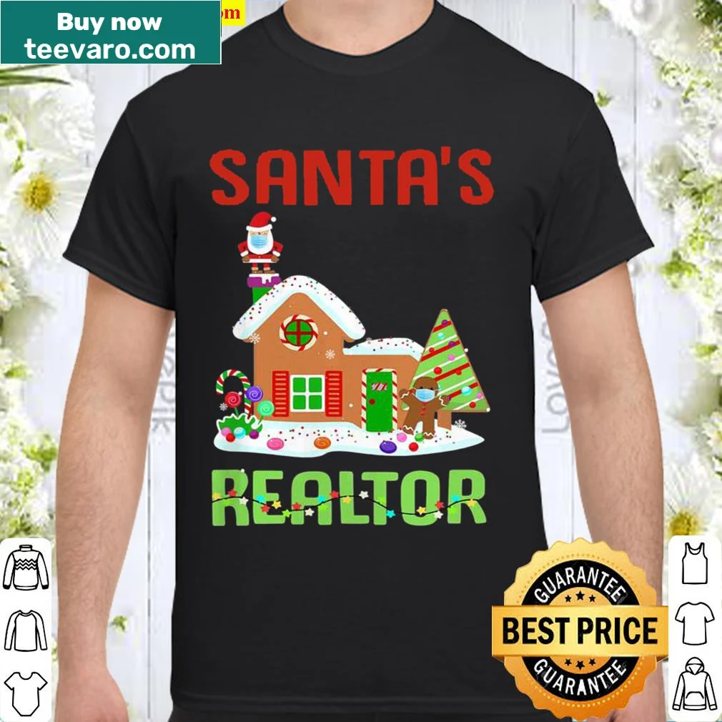 Funny Christmas shirt for realtors with Santa theme