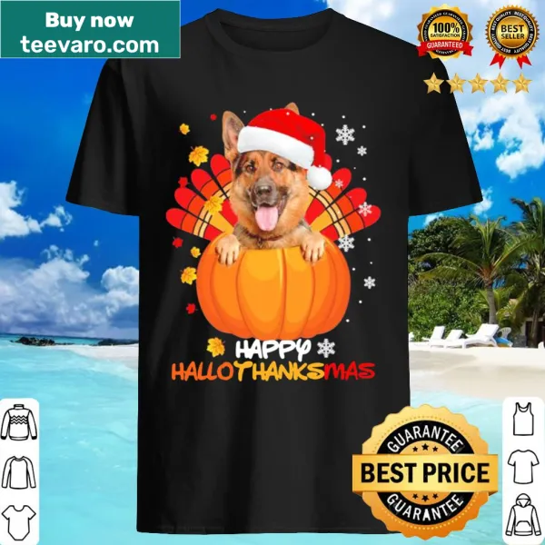 Festive shirt celebrating German Shepherds and holidays