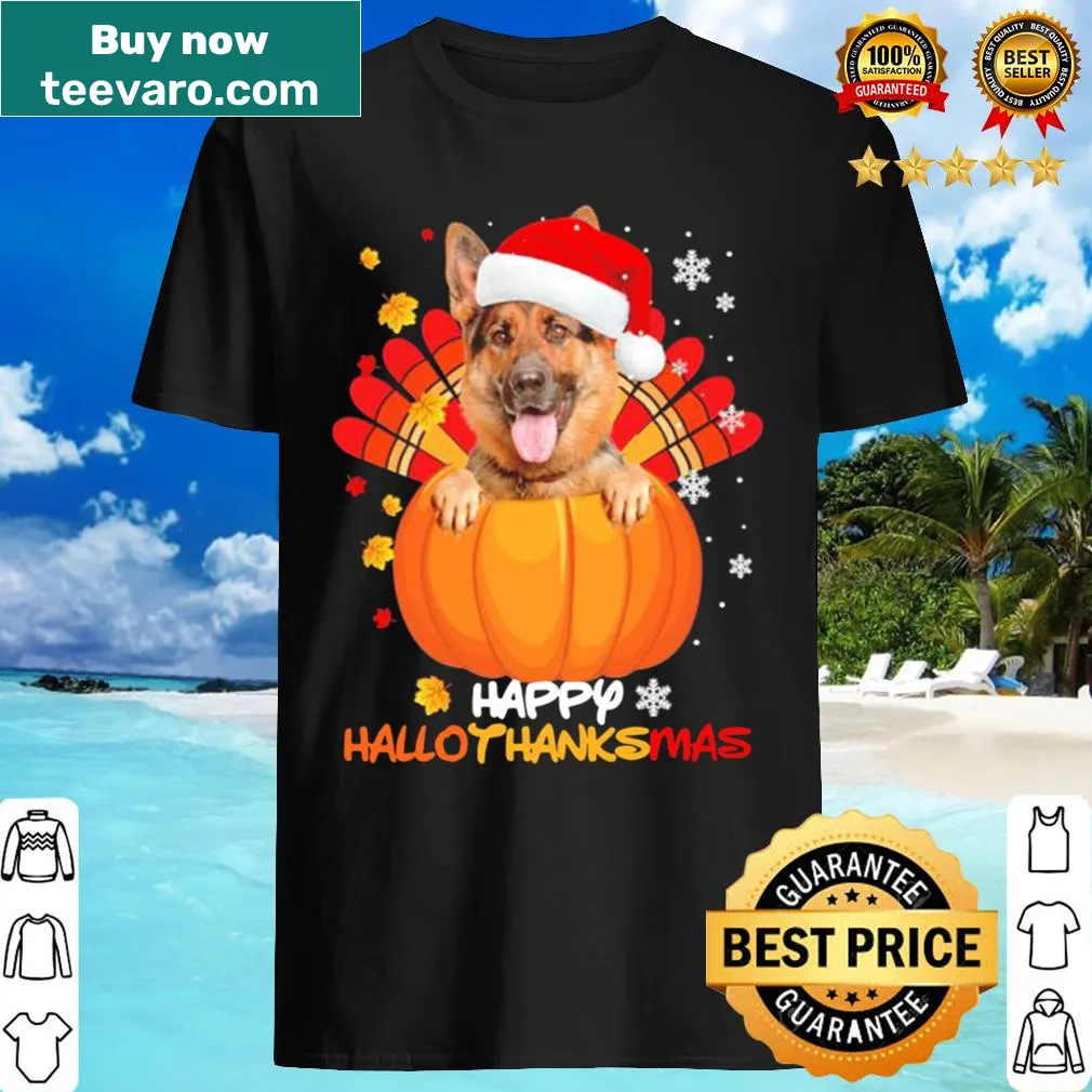 Festive shirt celebrating German Shepherds and holidays
