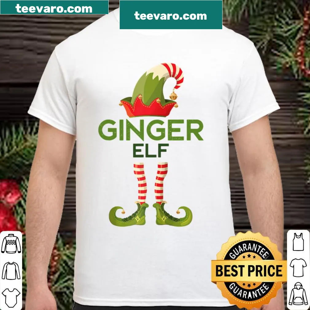 Cute 'Ginger Elf' family Christmas shirt